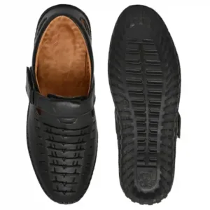 Latest Fabulous Men Sandals|Roman Sandals/Outdoor Sandal For Men's & Boys-101-Sandal-BLK ( black, 6 )