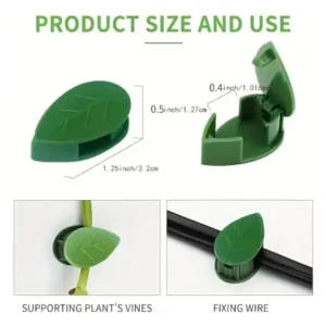 Plant Climbing Wall Fixture Clip Self-Adhesive Hook Vines Traction Invisible Stand Green Plant Clip Garden Wall Clip Plant Support Binding Clip Plants for Indoor Outdoor Decoration (10 Pcs Se
