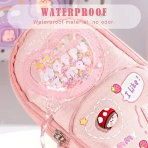 Premium Pencil Case with 3 Compartments Cute Aesthetic Pencil Pouch Large Capacity Multifunctional Stationery Organizer for School Kids Girls ( default, OS )