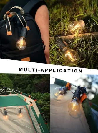 1LTpTKlLlHmokSEC9vBQ5vZA3IdEHKkQq2CZ4ZBN.webp Rechargeable Camping Lights, Waterproof LED Tent Lights with USB Cable, 3 Modes Hanging Camping Lantern, Hanging Lamp for Hiking, Emergency, Camping, Household, Car Repairing(1PCS) ( default,