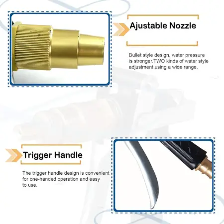 1W4T4Py37z7kWmiZ1JSuYYHbEBqtWF7IQ2wBUAQG.webp Durable Gold Plated Metal Trigger Hose Nozzle Spray Gun – Garden & Car Cleaning Tool ( default, Standard )