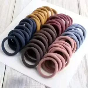 Colorful Fabric Hair Rubber Band Set (30 pcs) – Kids & Girls ( default, Standard )