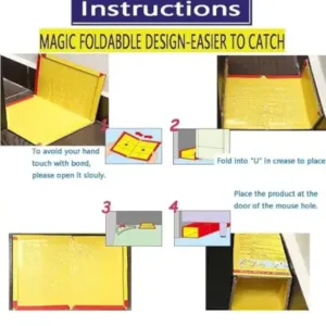 Sticky Insect Trap (Yellow, 6.5 x 8 Inch, Large Size) ( default, Standard )
