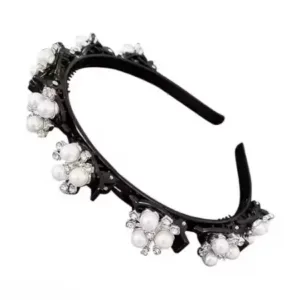 KOREAN STYLE HAIRBAND Silver and Golden Colour PACK OF 1 – Kids Hair Accessories ( default, OS )