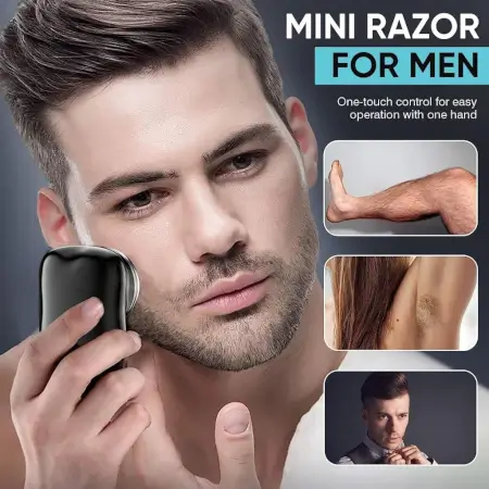 3RhD3DRiNwKasQMLs3ON9WCjjlzKlP8tBBRtbJoZ.webp Mini Electric Shaver for Men USB Rechargeable Portable Pocket Beard Trimmer Waterproof Electric Razor ( default, OS )