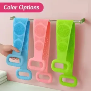 Silicone Bath Belt Body Scrubber – Back Scrubber ( default, OS )