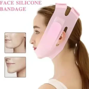 Silicone V Face Mask for Face Lift Facial Slimming Bandage for Chin and Cheek Double Chin Reducer Skin Tightening Belt for Women and Men (Pack of 1) ( default, OS )