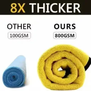 Microfiber Cloth for Car Cleaning, Polishing & Detailing, Scratchproof (Pack of 4) ( default, OS )