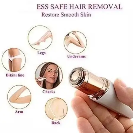 6JTuFBzrTTnla000PbDB0cqrsHjCYV68a87eilBk.webp Facial Hair Removal for Women | Painless Waterproof Shaver with LED Light | Cordless USB Rechargeable ( default, Standard )