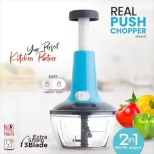 Food Chopper Steel Large – Manual Push Chopper ( default, Standard )