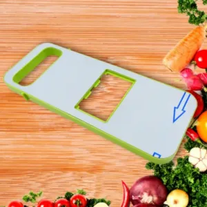 Slicer for Kitchen 5 in 1 Foldable Vegetable Slicer Blade Potato Cutter, Veggie Slicer, Onion Slicer, Julienne Grater with Protective Guards, Stainless Steel Blade ( default, Standard ).