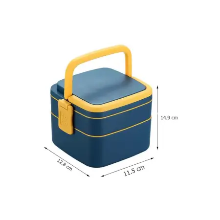 7W2ZwIbi1gts2eeGRRbSWxiBGYAwRso1NzRFkFum.webp BLUE DOUBLE-LAYER PORTABLE LUNCH BOX STACKABLE WITH CARRYING HANDLE AND SPOON LUNCH BOX , Bento Lunch Box ( blue, Standard ).