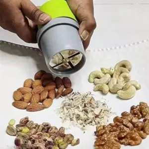 Dry Fruit Cutter, Slicer, Grinder, Chocolate Cutter and Butter Slicer with 3 in 1 Blade ( yellow, OS )