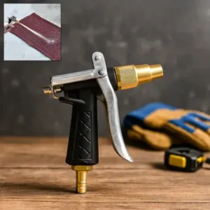 Durable Gold Plated Metal Trigger Hose Nozzle Spray Gun – Garden & Car Cleaning Tool ( default, Standard )