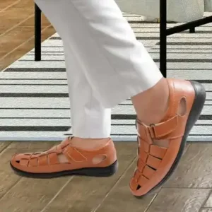 Latest Fabulous Men Sandals|Roman Sandals/Outdoor Sandal For Men's & Boys-104-Sandal-TAN ( default, 6 )