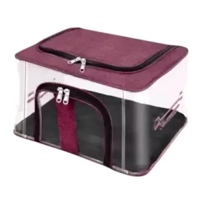 PVC Transparent Clothes Storage Boxes – 33L (Pack of 2) ( default, Standard )