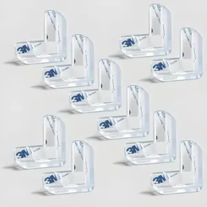 Pack of 12 pcs Silicon Corner Protector for Sharp Edges, Edge Protector for Furniture, Table Corner Guards for Sharp Edges, Baby Proofing Edge & Corner Guards (12 pcs, Transparent) ( default,