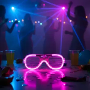 LED Light-Up Party Glasses – Celebration Accessory ( default, Standard )