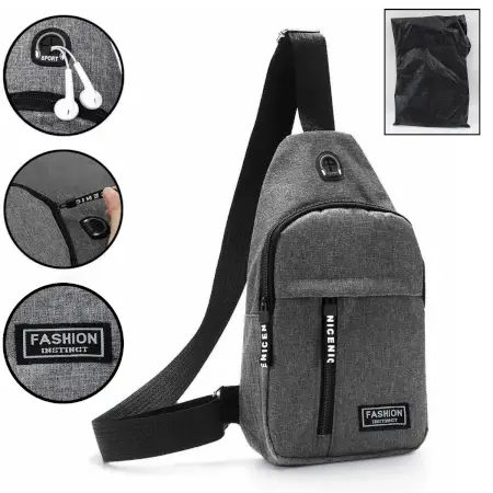 CEAfYpiEp9nYeGGMD2ch6iLBpQSCskykgQ1PylGb.webp Waterproof Waist Bag, Shoulder Bags USB Charging Earphone Hook Sling Travel Bag (1 Pc) ( default, Standard ).