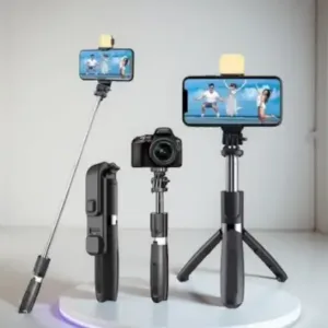 Bluetooth Extendable Selfie Stick – Wireless Remote Tripod ( default, Standard )