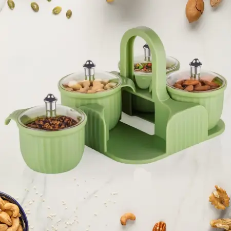 CawnGjvB8J3f91iXQ6N8b02TqJDA5eZLksmmW8z2.webp Multipurpose Plastic Storage Container Set: Kitchen Jars, Spices, Cookies ( default, Standard )