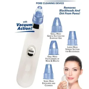 4 In 1 Blackhead Remover Vacuum Suction Device Pimple Acne Whitehead Extractor Pore Cleaner Beauty Tool ( default, Standard )