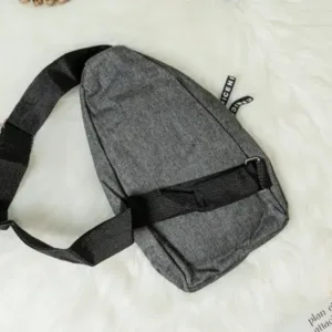 Waterproof Waist Bag, Shoulder Bags USB Charging Earphone Hook Sling Travel Bag (1 Pc) ( default, Standard ).