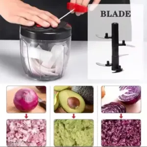 Premium Handy Pull Cord Vegetable & Fruit Chopper 900ML ( default, OS )