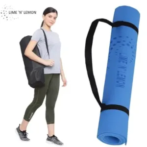 4MM YOGA MAT ENVIRONMENT FRIENDLY, EASY TO CARRY WITH CARRY STRAP ( default, OS )