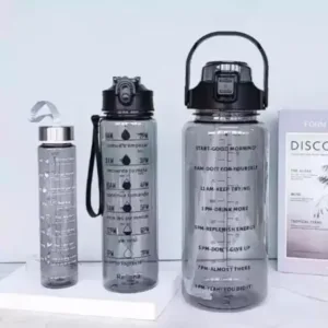 Motivational Water Bottle Set of 3 ( default, OS )
