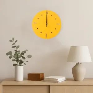 Modern Round Wall Clock Stylish and Silent Non-Ticking Decorative Timepiece (1 Pc) ( default, OS )