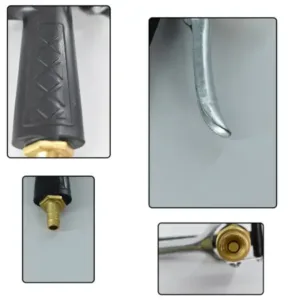 Durable Gold Plated Metal Trigger Hose Nozzle Spray Gun – Garden & Car Cleaning Tool ( default, Standard )