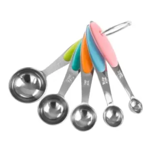 Stainless Steel Measuring Spoon Combo for Dry or Liquid/Kitchen Gadgets for Cooking & Baking Cakes/Measuring Cup Set Combo with Handles ( default, Standard )