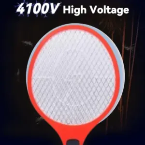 Rechargeable Electric Mosquito Killer Racket | Heavy-Duty Fly Swatter with USB Charging Cable for Indoor & Outdoor Use ( multicolor, OS )