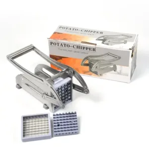 French Fries & Vegetable Cutter Stainless Steel Potato Chip Slicer ( default, Standard ).