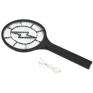 Rechargeable Electric Mosquito Killer Racket | Heavy-Duty Fly Swatter with USB Charging Cable for Indoor & Outdoor Use ( multicolor, OS )