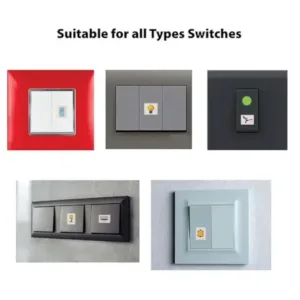 Smart Switch Icon Sticker Sheet – 88 Visual Labels for Home & Office Switchboards ( default, Standard )