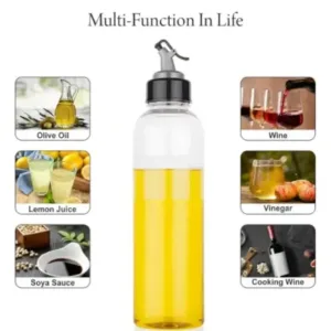 Plastic Oil Dispenser 1 Litre Cooking Oil Dispenser Bottle Oil Container,Transparent ( multicolor, 1000ml )