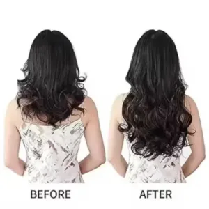 Black Clip-in Wavy Hair Extension – Synthetic Long Wig ( default, Standard )