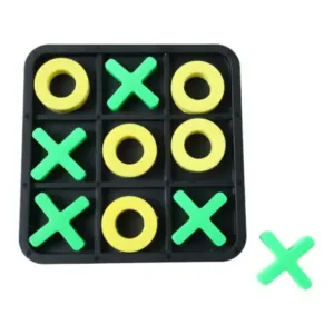 Classic Tic Tac Toe Board Game with Interlocking X & O Pieces ( default, OS )