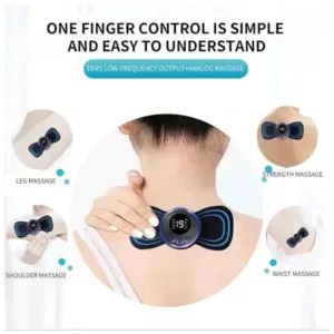 Portable USB Neck Massager Electric Neck Massager Automatic Massage Enhancer Mini Cervical Massager EMS Lymphatic Drainage Massage with Cable ( default, Standard ).
