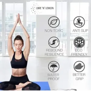 4MM YOGA MAT ENVIRONMENT FRIENDLY, EASY TO CARRY WITH CARRY STRAP ( default, OS )