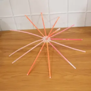 Dark Glow Chakdol Toy Set with 13 Neon Glow Sticks ( default, Standard )