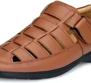 Latest Fabulous Men Sandals|Roman Sandals/Outdoor Sandal For Men's & Boys-104-Sandal-TAN ( default, 6 )