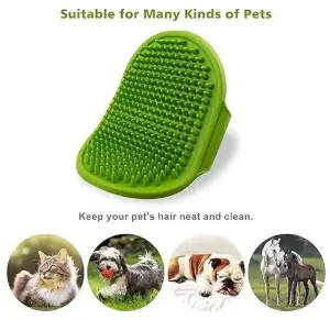 Silicone Pet Grooming Bath Glove Brush for Dogs and Cats ( default, Standard )