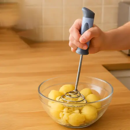Sswcmqy9IOT1butboy4XEMvcrnVw1ZHTgo9slcDE.webp Spring O Masher Heavy Duty Stainless Steel Potato & Vegetable Masher – Kitchen Food Masher Tool ( default, Standard )