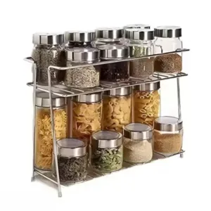 Modern Stainless Steel Rack & Holder for Kitchen ( default, OS )
