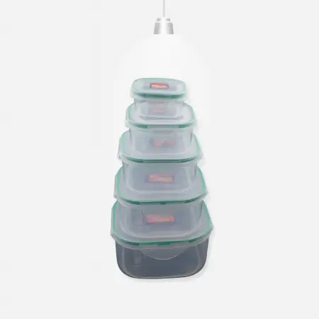 U2jz1x1pZblfLQ2pcxr0gbIkKDBaJ2JkMHQCDdGL.webp Kitchen Containers Set, Fridge Storage Boxes, Plastic Containers for Kitchen Organizer, Kitchen Accessories Items for Storage Organizer, Snap-Seal (lunch box/storage organizer) (5 Ps Set).