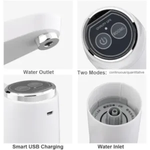 Portable USB Water Bottle Pump – Electric Drinking Dispenser ( default, Standard )
