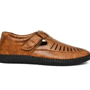 Latest Fabulous Men Sandals | Roman Sandals/Outdoor Sandal For Men's & Boys-105-Sandal-TAN ( default, 6 )